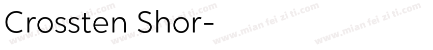 Crossten Shor字体转换